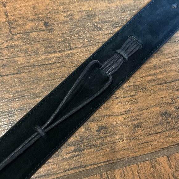 Giorgio Armani Vintage Black Suede Leather Detail Fashion Belt Size 32 main image 6